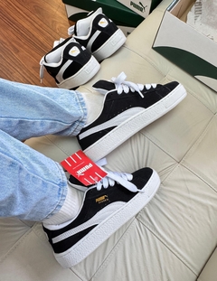 Suede XL Prime Preto/Branco (Couro) na internet