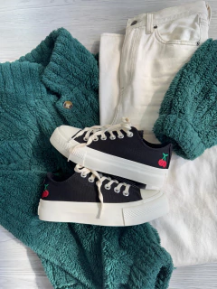 Lift Cherry On Preto/Off - Gabi Soares Calçados