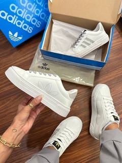 AD Luxo Slim Branco/Cinza - Gabi Soares Calçados
