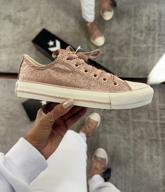 All Star Tradicional Luxo Brilho Rosê na internet