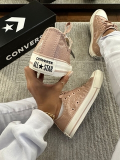 All Star Tradicional Luxo Brilho Rosê - comprar online