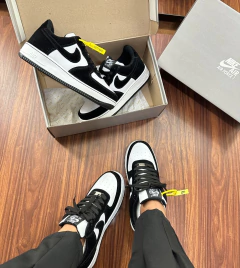 Air Force Camurça Branco/Preto - comprar online