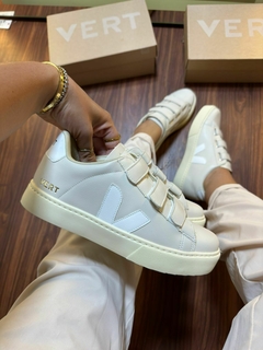V Velcro Off White/Branco