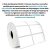 Etiqueta 50x25 2 Colunas Couche 1 Rolo C/2000 Etiquetas - Só Produto