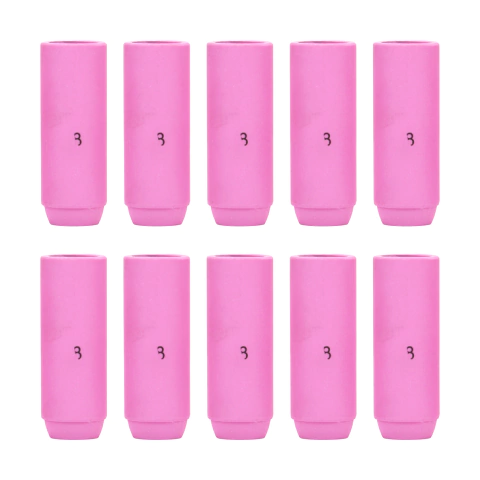 Bocal De Cerâmica Modelo 10N8 Tocha Tig 17/18/26 Embalagem Com 10 Un Soldagem Inox Alumínio