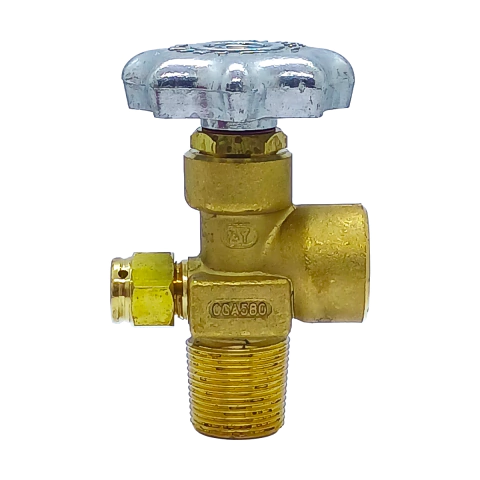 Válvula Topo Cilindro CGA580 3/4 NGT Nitrogênio Argônio Hélio Misturas