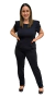 Scrub Dama Flower - Preto