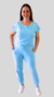 Scrub Dama Comfort - Azul Claro na internet
