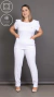 Scrub Dama Flower - Branco - comprar online