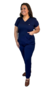 Scrub Dama Basic - Azul Marinho na internet