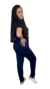 Scrub Dama Basic - Azul Marinho - loja online