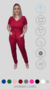 Scrub Dama Flexy - Marsala (Prazo de produção de 07 a 10 dias) - comprar online