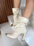 Moscou - Bota Off White Slouch - comprar online
