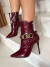 Helena - Bota Marsala Cano Curto - loja online