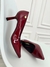 Malbec - Scarpin Marsala Salto Baixo
