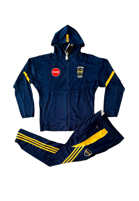 Conjunto 2025/26 Boca Campera Azul con Capucha