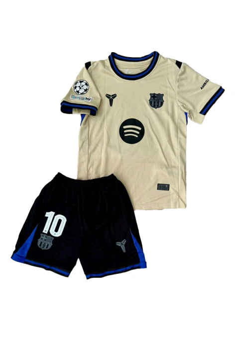 Kit Niño 25/26 Barcelona Suplente Beige Lamine Yamal 10