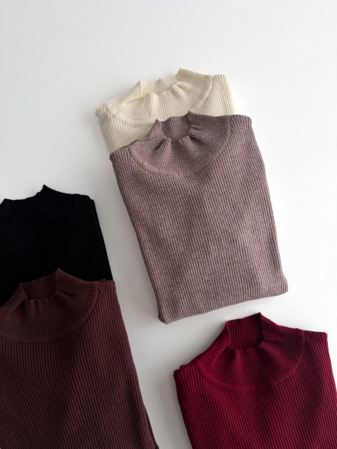 Sweater Media Polera Terry - 6 colores.