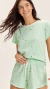 Pijama Feminino em Malha Comfort com Estampa de Limões Sicilianos
