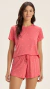 Pijama Coral Mini Corações