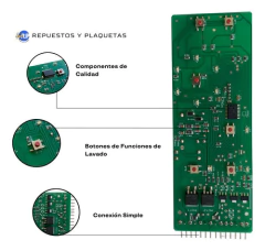 Combo Plaqueta+serigrafía Compatible Para Drean Concept 5.05 - Repuestos y Plaquetas