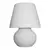 Abajur Lampe Ø30x46cm Polietileno Branco. - comprar online
