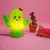 Luminária Cactus Flor Kawai 28x26x14cm Polietileno Verde e Vermelho. na internet