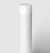 Poste Balizador Tambo Cilíndrico Externo Bulbo 80xØ11.7cm Alumínio Branco Fosco. - comprar online