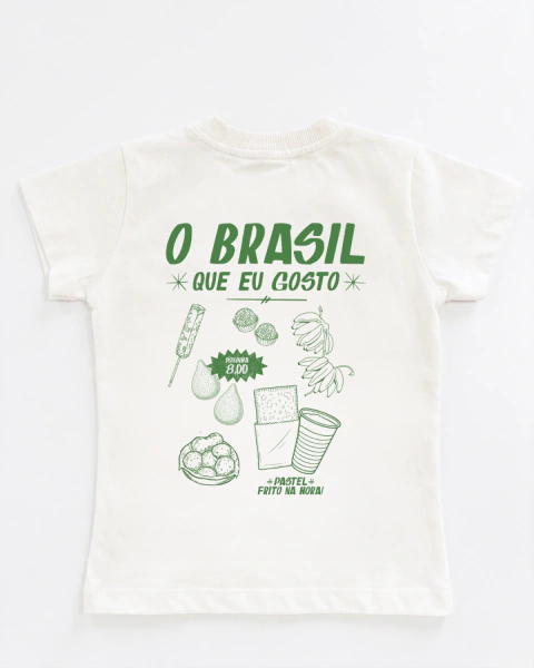Baby Look Infantil - O Brasil Que Eu Gosto - Verde