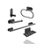 Set Accesorios Baño London 5 Piezas Negro Mozart
