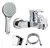 Combo Doha Cromado Mozart Lavatorio Baja + Ducha + Bidet - comprar online