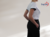 RS416 Blusa básica feminina em piquê branco e gola em V