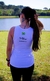 GON0403 Regata feminina em dry fit branca - comprar online