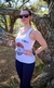 GON0403 Regata feminina em dry fit branca