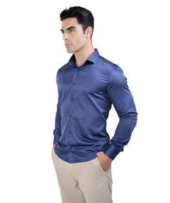 Camisa Manga Longa Slim Fit Algodão Egípcio fio 80 na internet