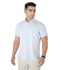 Camisa manga curta -Flim Fit Button Down - Milazzo Courum