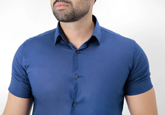 Camisa manga curta-Slim Fit Básica