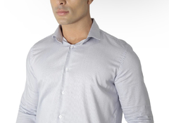 Camisa Manga Longa Slim Fit Algodão Egípcio fio 80