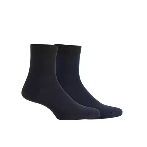 Pack x 2 Soquete Corto Liso de Algodón (Art. 1S1A603)