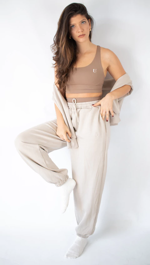 Pantalón Jogging Marfil - comprar online