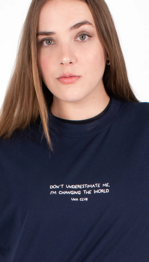 Remera Oversize Changing The World - comprar online