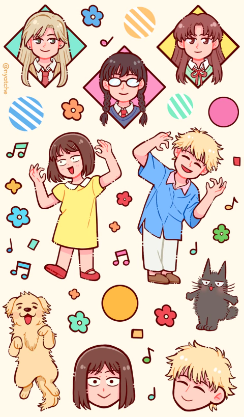 Cartela de Adesivos Skip and Loafer