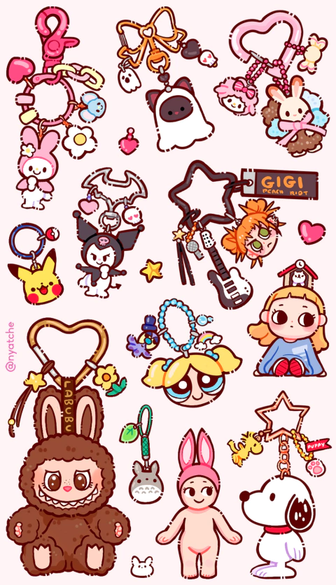 Cartela de Adesivos Bugigangas e Cacarecos Blind - comprar online