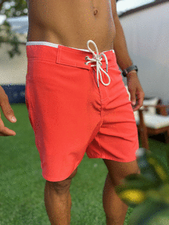 BOARDSHORT MALIBU ROSA COM BRANCO - comprar online