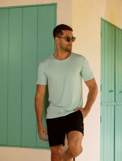 T-SHIRT BE A LIGHT AZUL CLARO