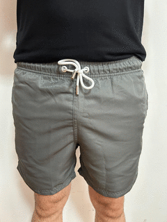 SHORT LISO CINZA - Porto Braive
