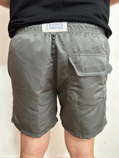 SHORT LISO CINZA - Porto Braive