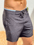 BOARDSHORT MALIBU PRETO COM AZUL CLARO