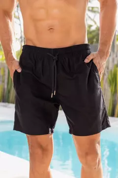 BERMUDA CONFORT PANÁ PRETO - comprar online
