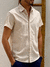 CAMISA LINHO MANGA CURTA BEGE - comprar online